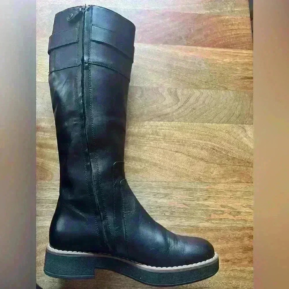 Geox Adrya Leather Boots Black | 37 - Picture 3 of 16